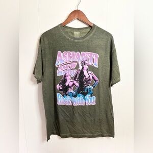 Ashanti mens graphic t shirt unisex relaxed classic fit size L